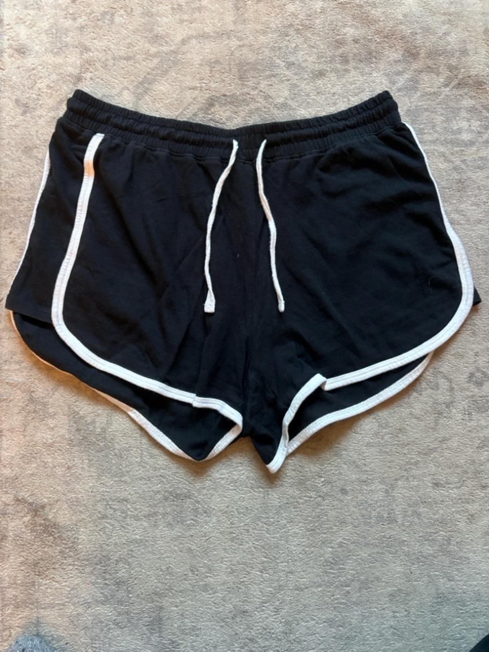 Aeropostale Black Athletic Shorts with White Trim